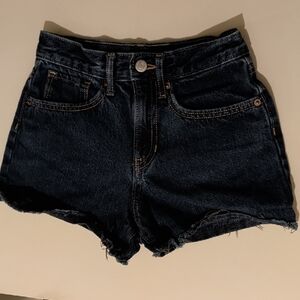 Old Navy Dark Blue Jean Shorts Size 14 Junior